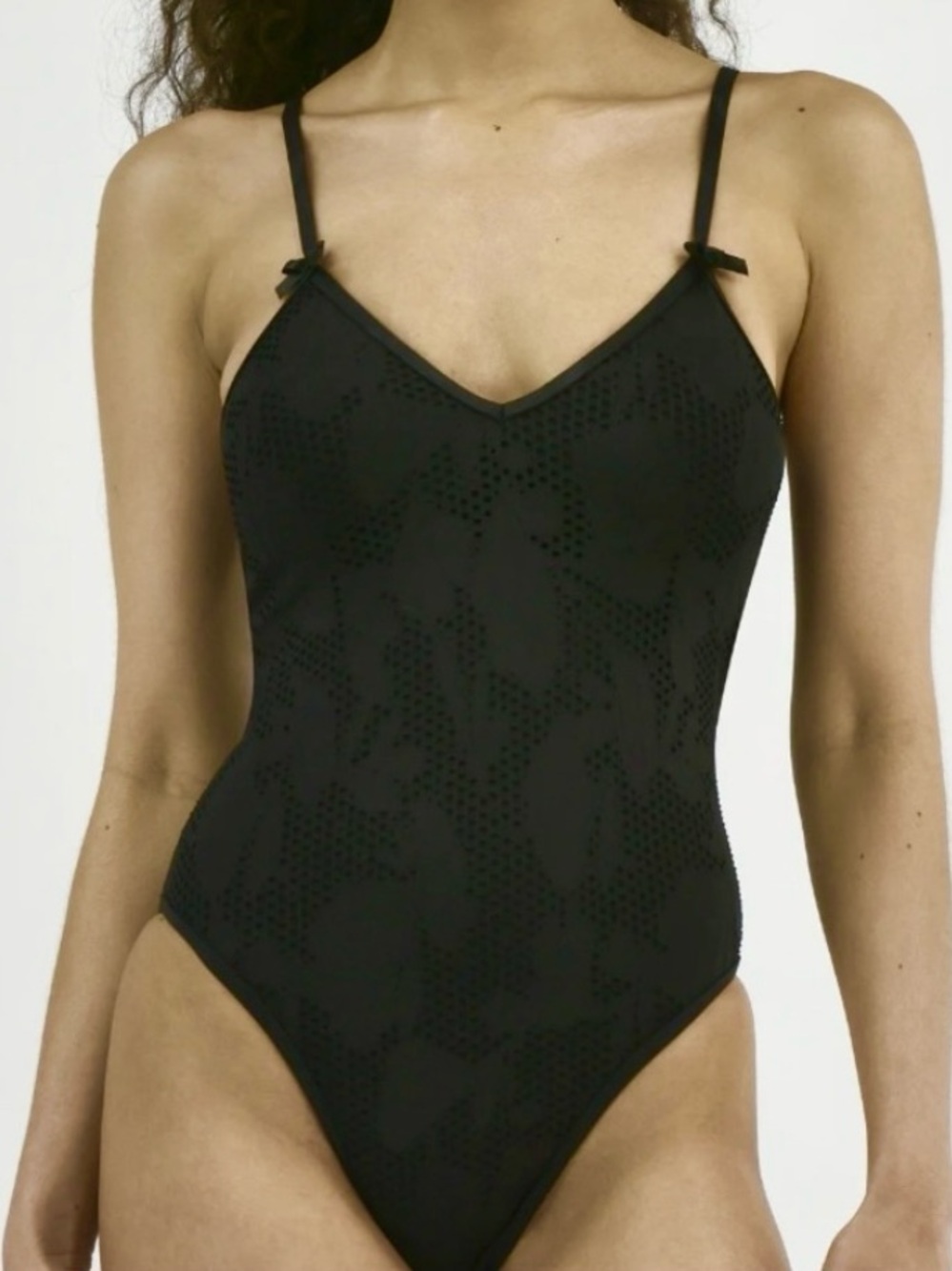 NWT Celebrity Pink Black One-Piece Swimsuit
